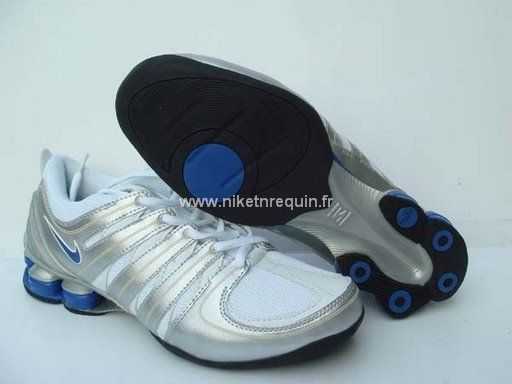 Argente Et Blanc Nike Shox R5